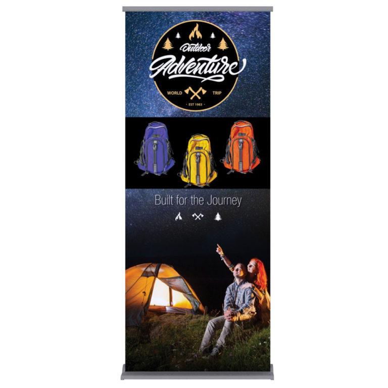 33.5x80in Deluxe Retractable Banner with Hardware