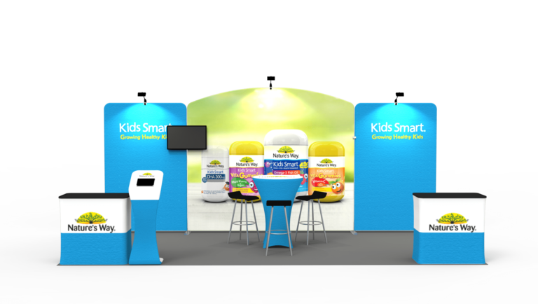 10 x 20ft Custom Trade show Booth Combo E